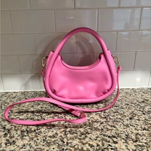 Bubble gum pink handbag